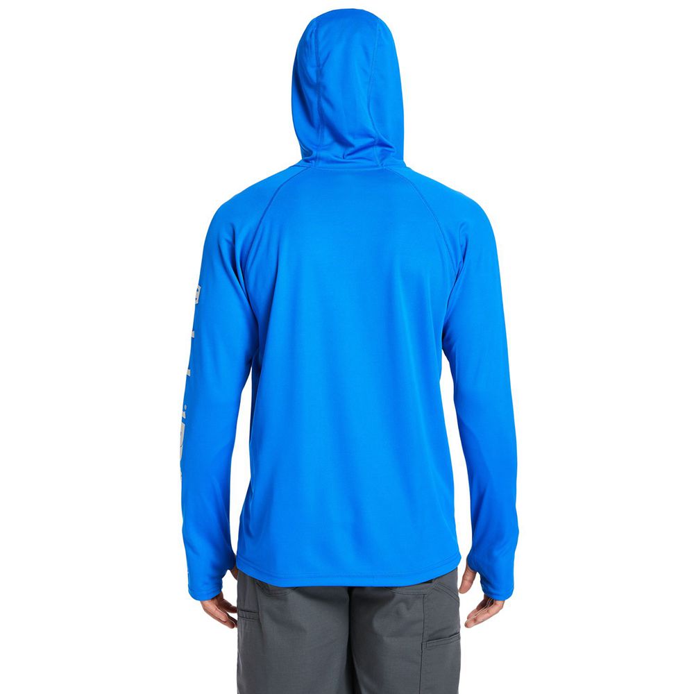 Sudadera Timberland Argentina Hombre - Pro® Wicking Good Hoodie - Azules - ECOKBV-073